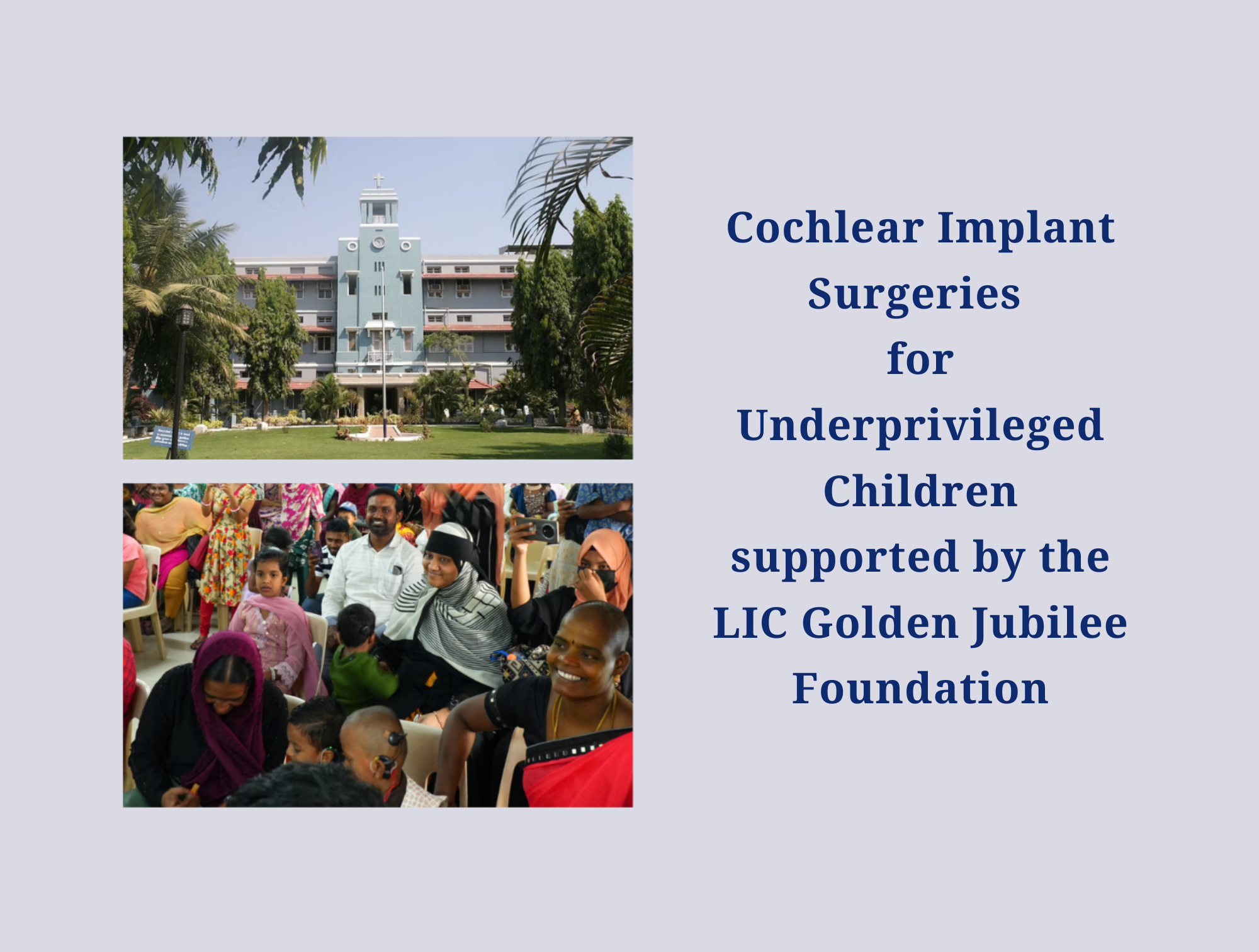 CMC Vellore with LIC supports life-changing cochlear implant surgeries for profoundly deaf children
